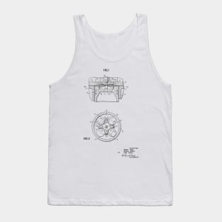 Internal Combustion Engine Vintage Patent Hand Drawing Tank Top